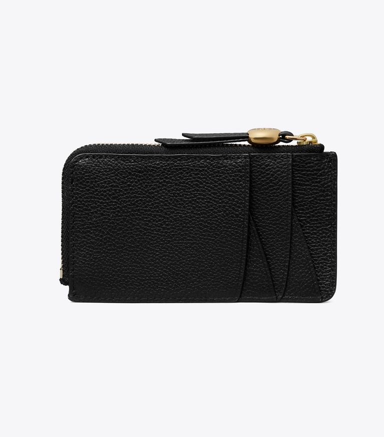 Tory Burch designer portes-cartes Porte-cartes à glissière Romy dans Black retour