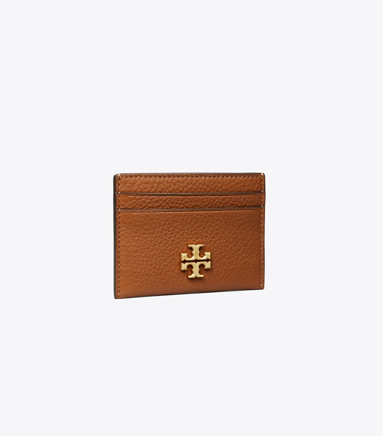 Tory Burch designer portes-cartes Porte-cartes Kira dans Light Umber angle