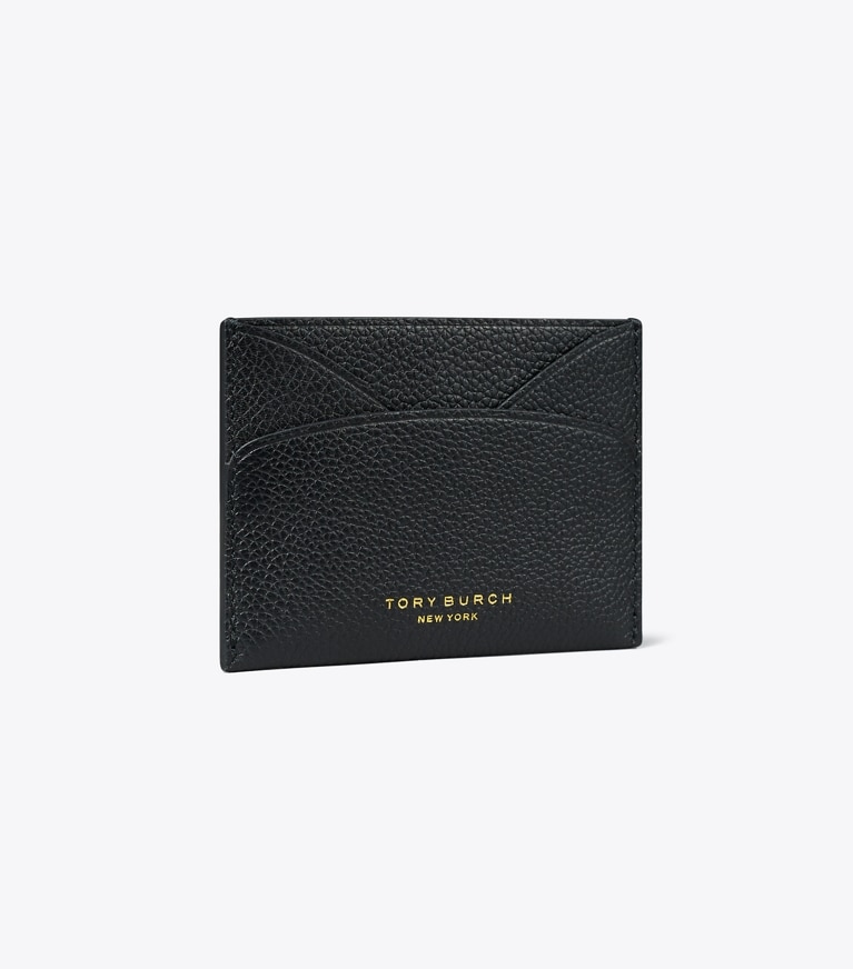 Tory Burch designer portes-cartes Porte-cartes plat Romy in Black angle