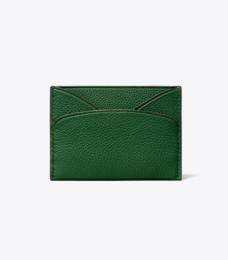 Tory Burch designer portes-cartes Porte-cartes plat Romy in Dark Kale retour
