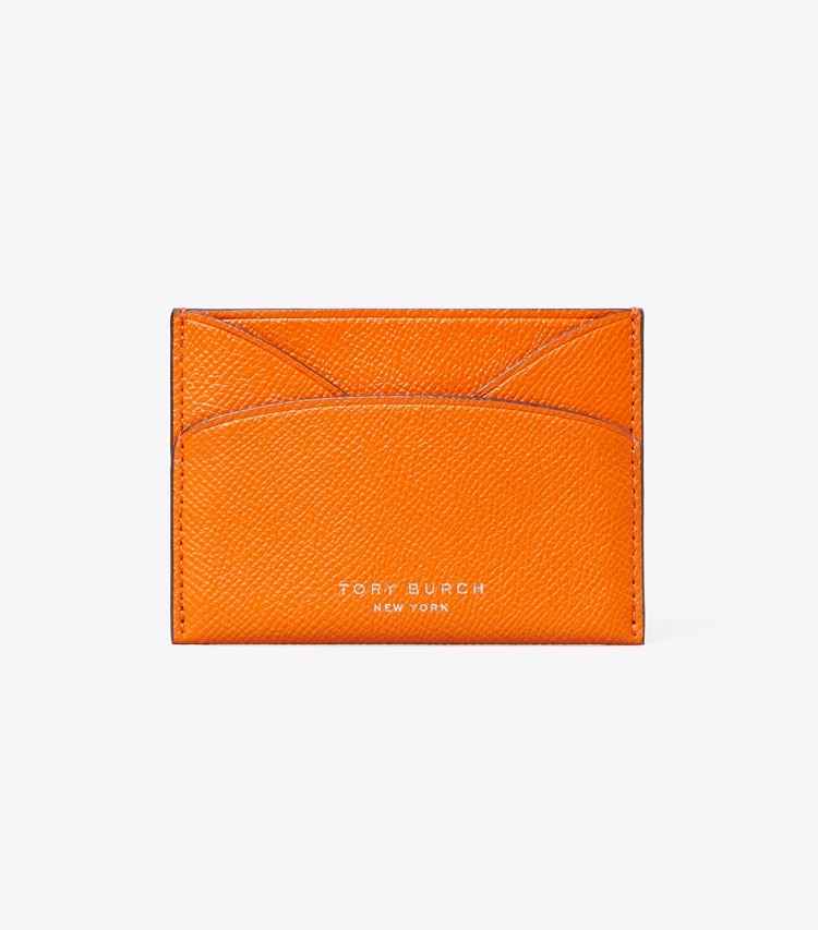 Tory Burch designer portes-cartes Porte-cartes plat Romy in Orange front
