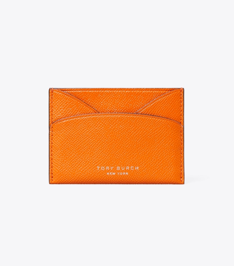 Tory Burch designer portes-cartes Porte-cartes plat Romy in Orange front