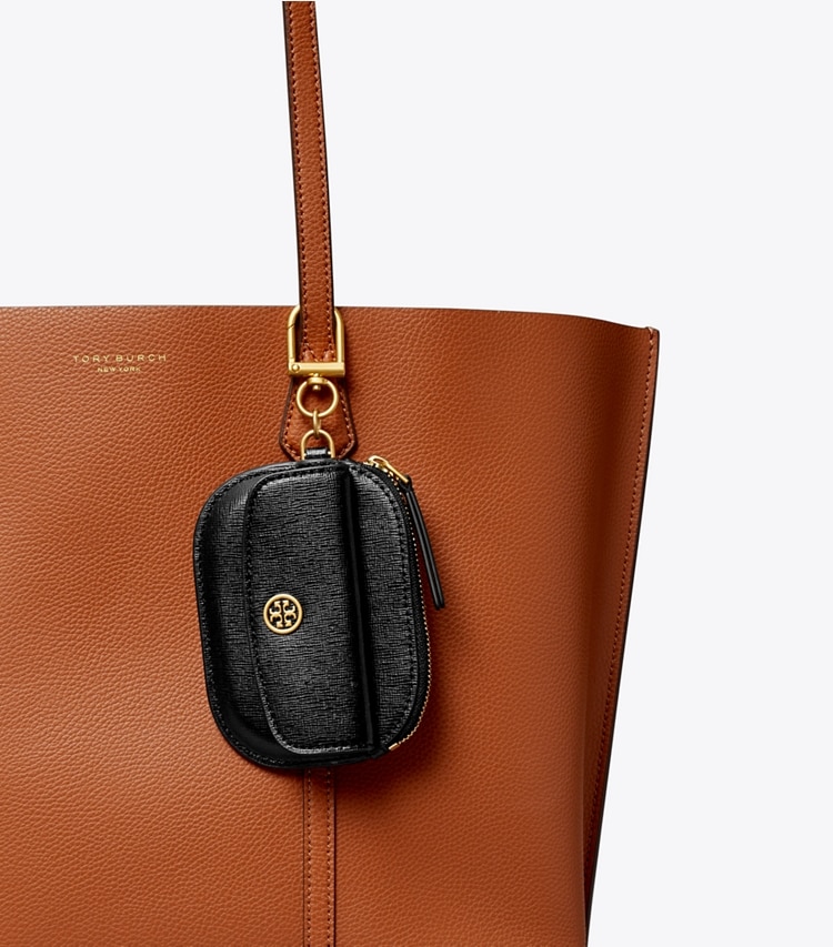 Tory Burch designer portes-cartes Porte-cartes porte-clés Robinson dans Black détails