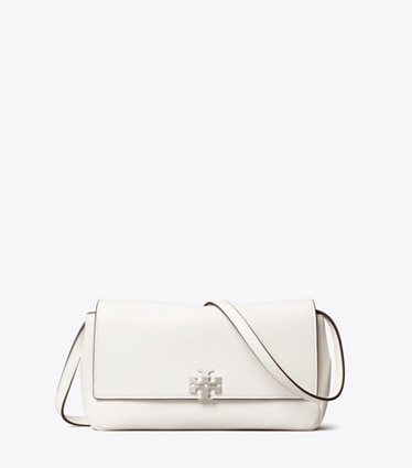 Tory Burch designer sacs à bandoulière Portefeuille à bandoulière Charlie dans Bianco de face