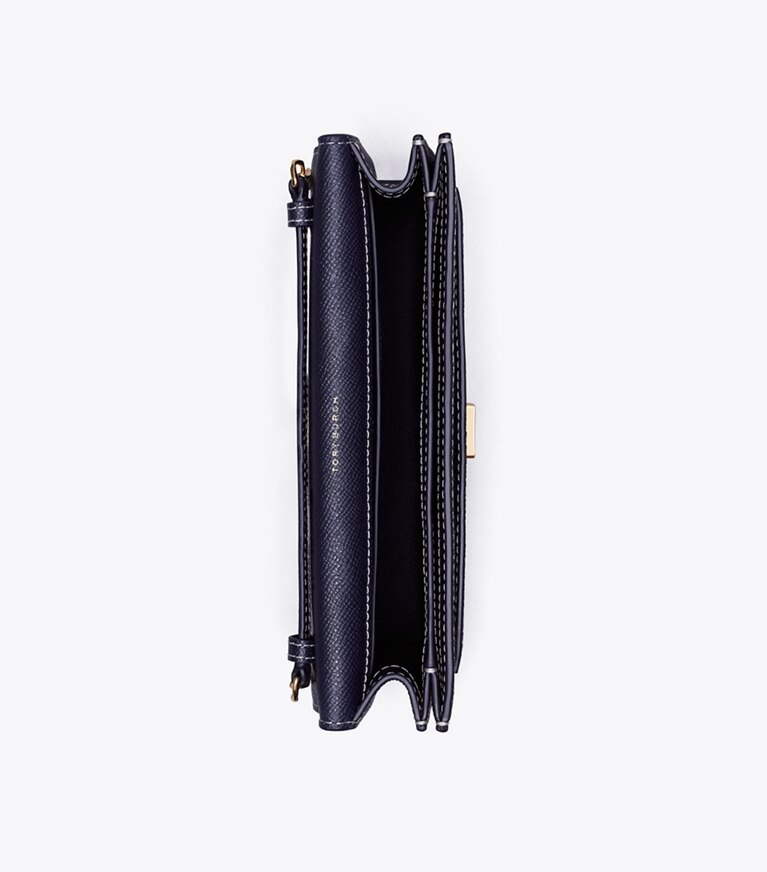 Tory Burch designer sacs à bandoulière Portefeuille à chaîne T Monogram dans TORY NAVY vue du dessus