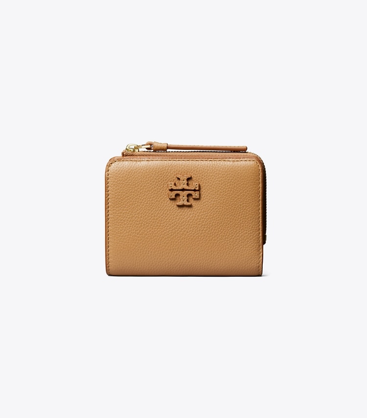 Tory Burch designer portefeuilles Portefeuille à deux volets McGraw dans Tiramisu de face