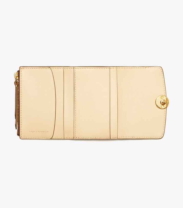 Tory Burch designer portefeuilles Portefeuille Romy à rabat in Dark Carmine dessus