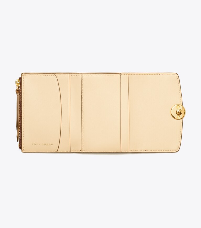 Tory Burch designer portefeuilles Portefeuille Romy à rabat in Dark Carmine dessus