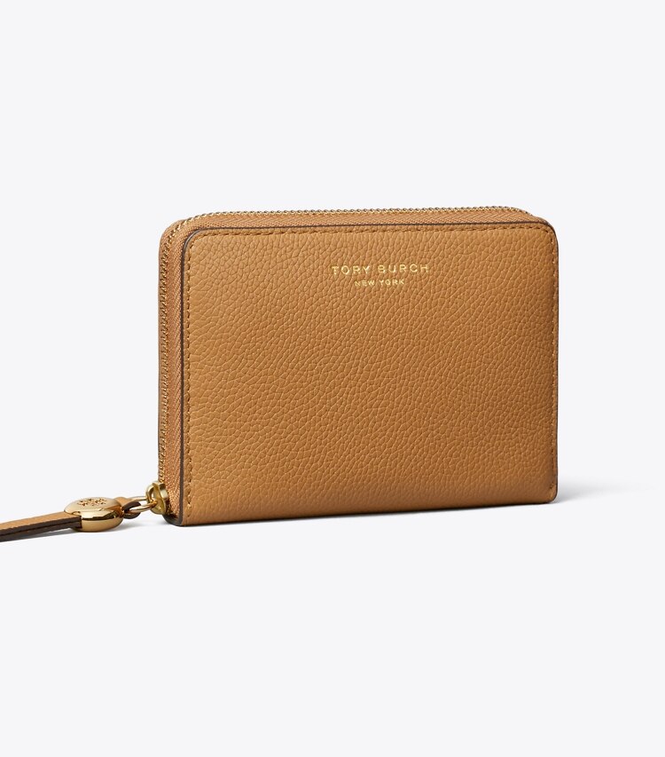 Tory Burch designer portefeuilles Portefeuille Romy moyen in Tiramisu angle