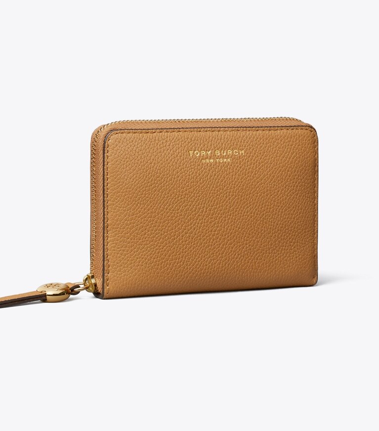 Tory Burch designer portefeuilles Portefeuille Romy moyen in Tiramisu angle
