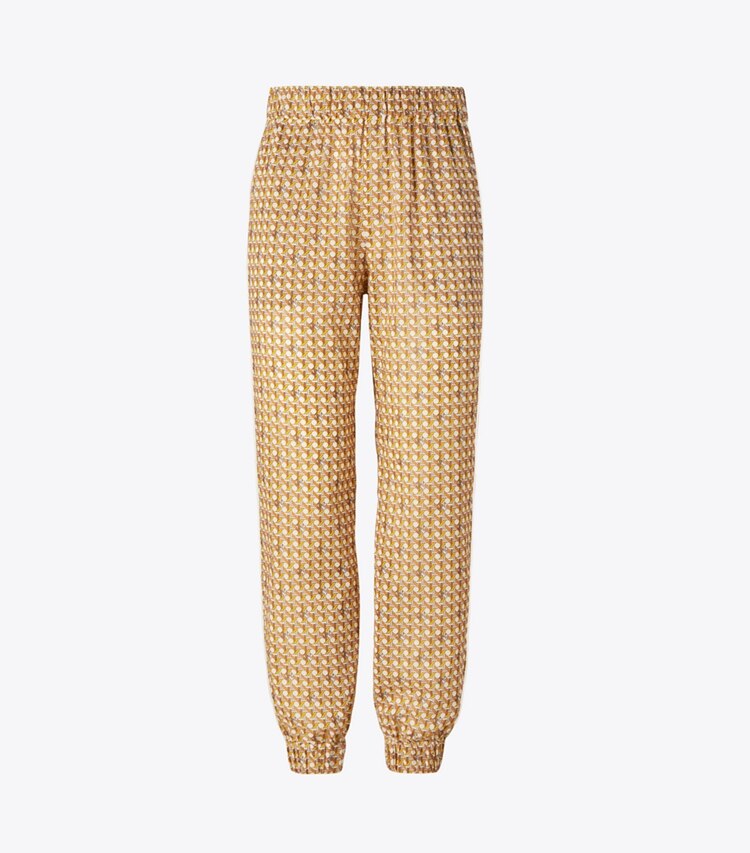 Tory Burch designer coverups Printed Beach Pant in BUTTERMILK BASKETWEAVE front