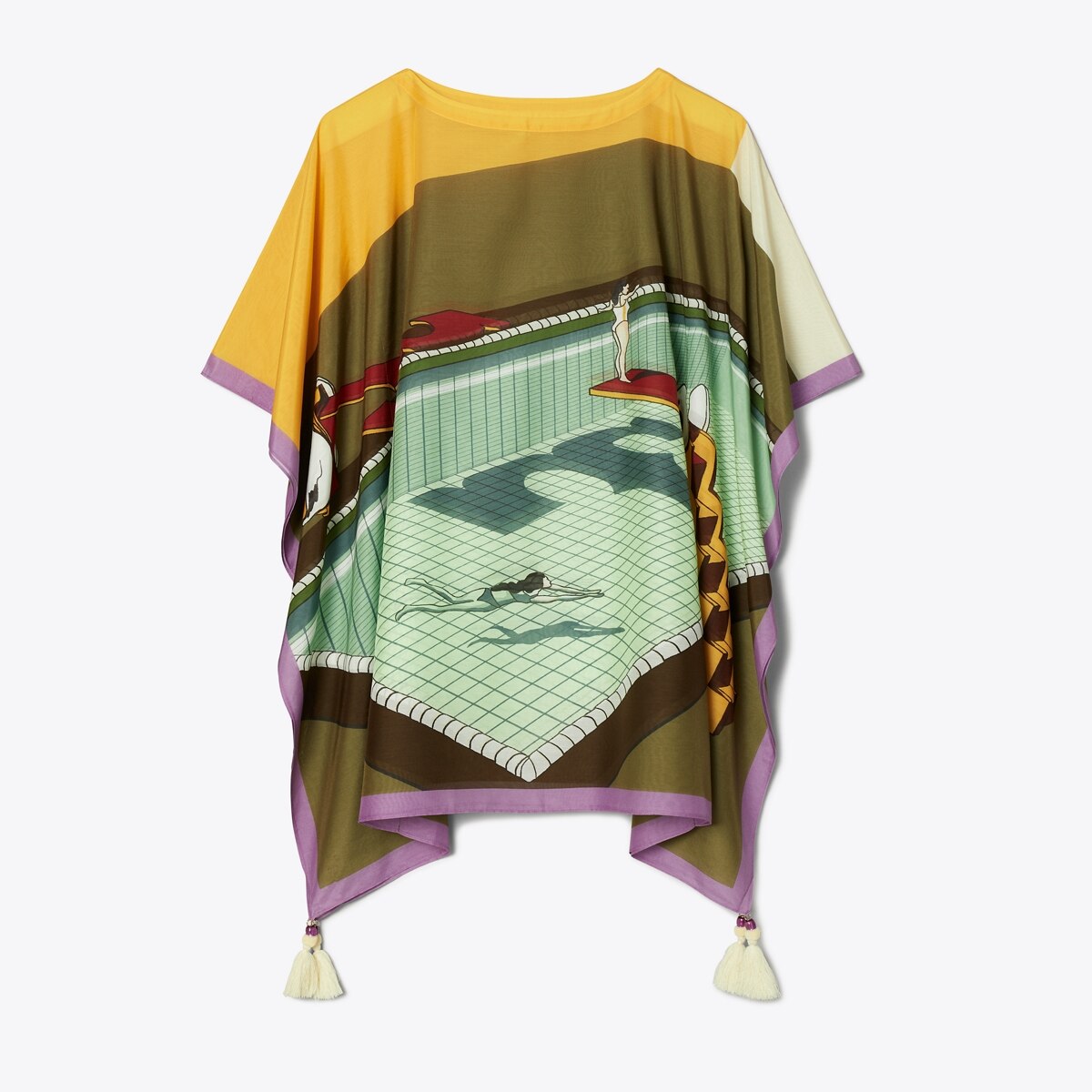 Printed Beach Tunic: Women's Designer Coverups | Tory Burch