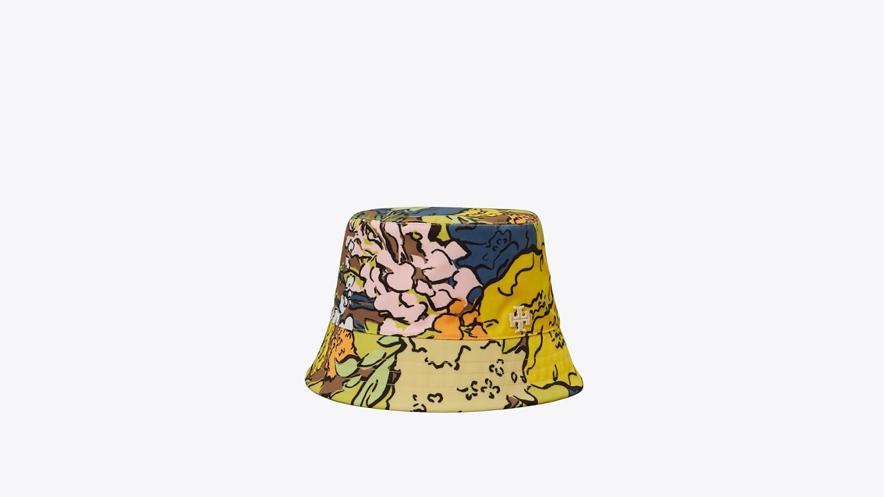 Printed Bucket Hat Women's Designer Hats Tory Sport