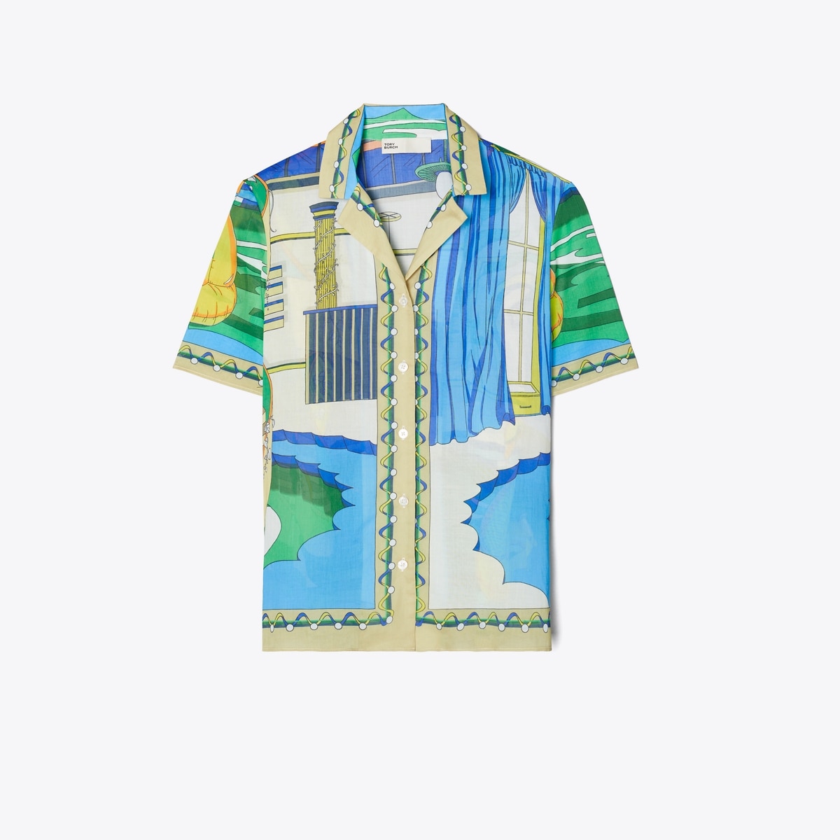 PRINTED CAMP SHIRT