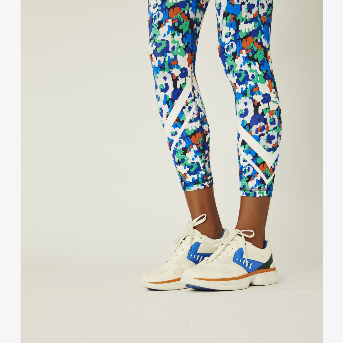 Printed Chevron 7/8 Leggings: Women's Designer Bottoms