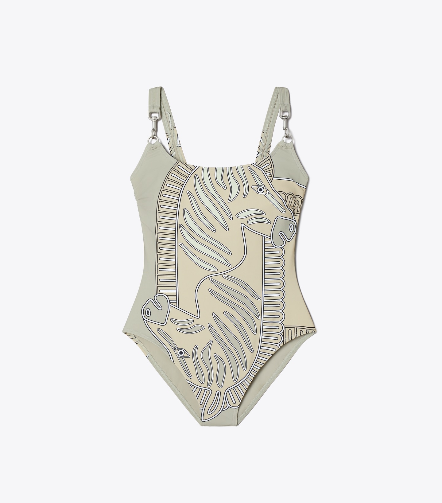 Printed Clip Tank Swimsuit