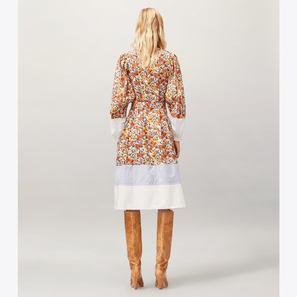 【関税&送料込】Tory Burch Cotton Short Dress With Contrasti Cotton short dress with contrasting profiles TORY BURCH
