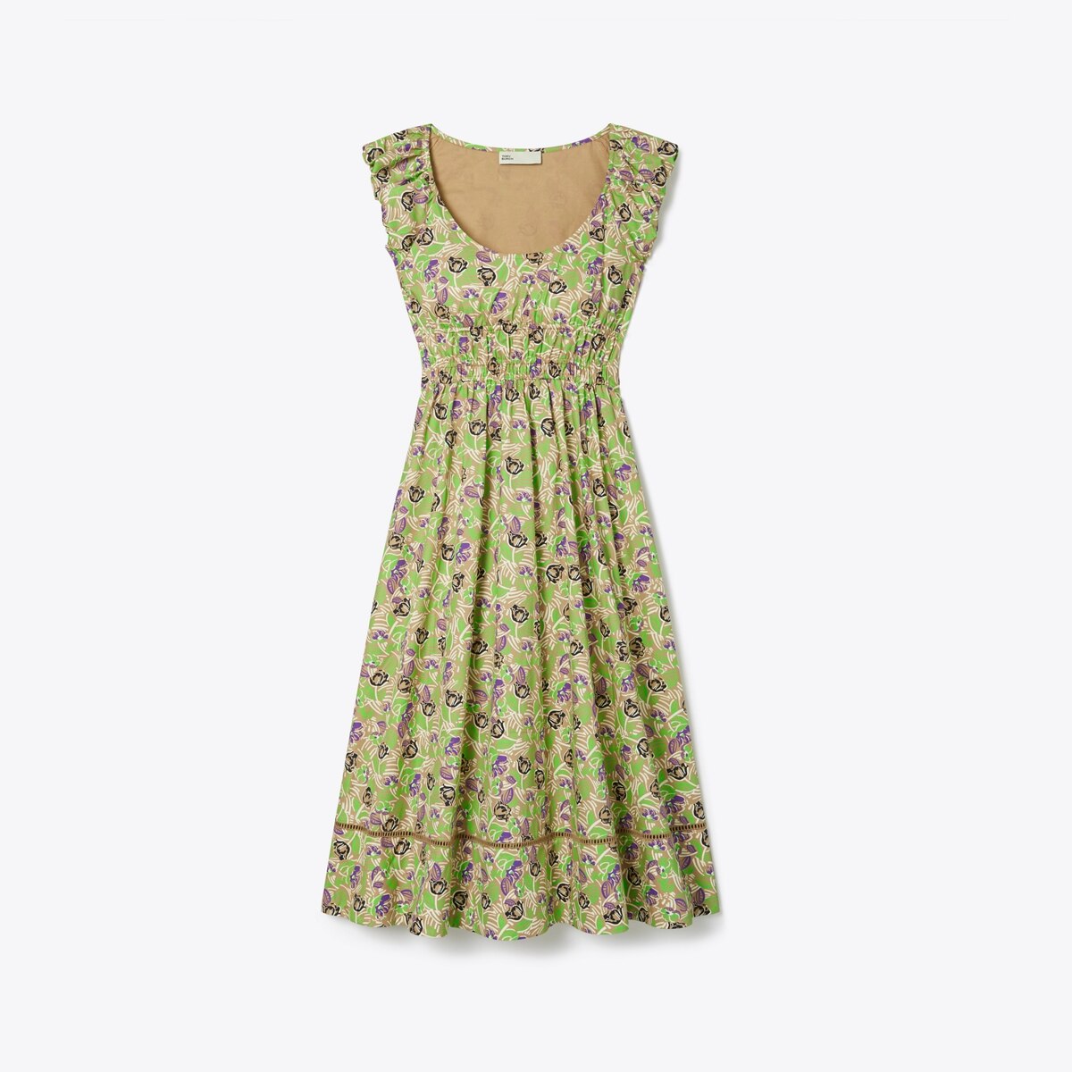 Printed Cotton Poplin Dress: Women's Designer Coverups | Tory Burch