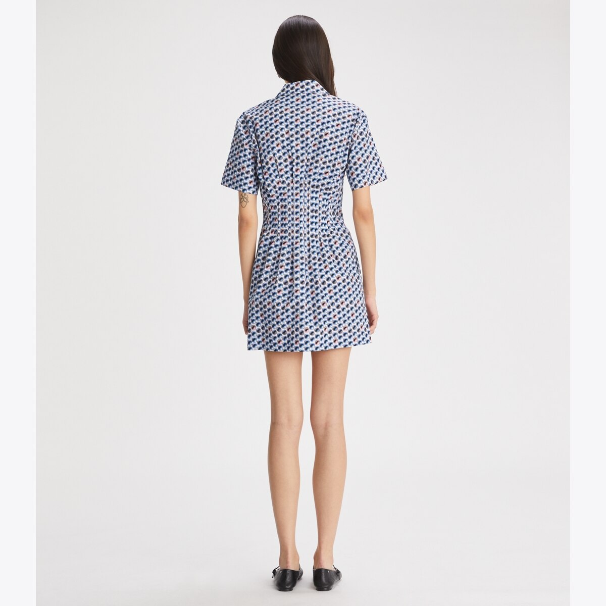 【送料&関税込】Tory Burch Printed Poplin Long Chemisier Tory Burch Printed Poplin Long Chemisier Tory Burch