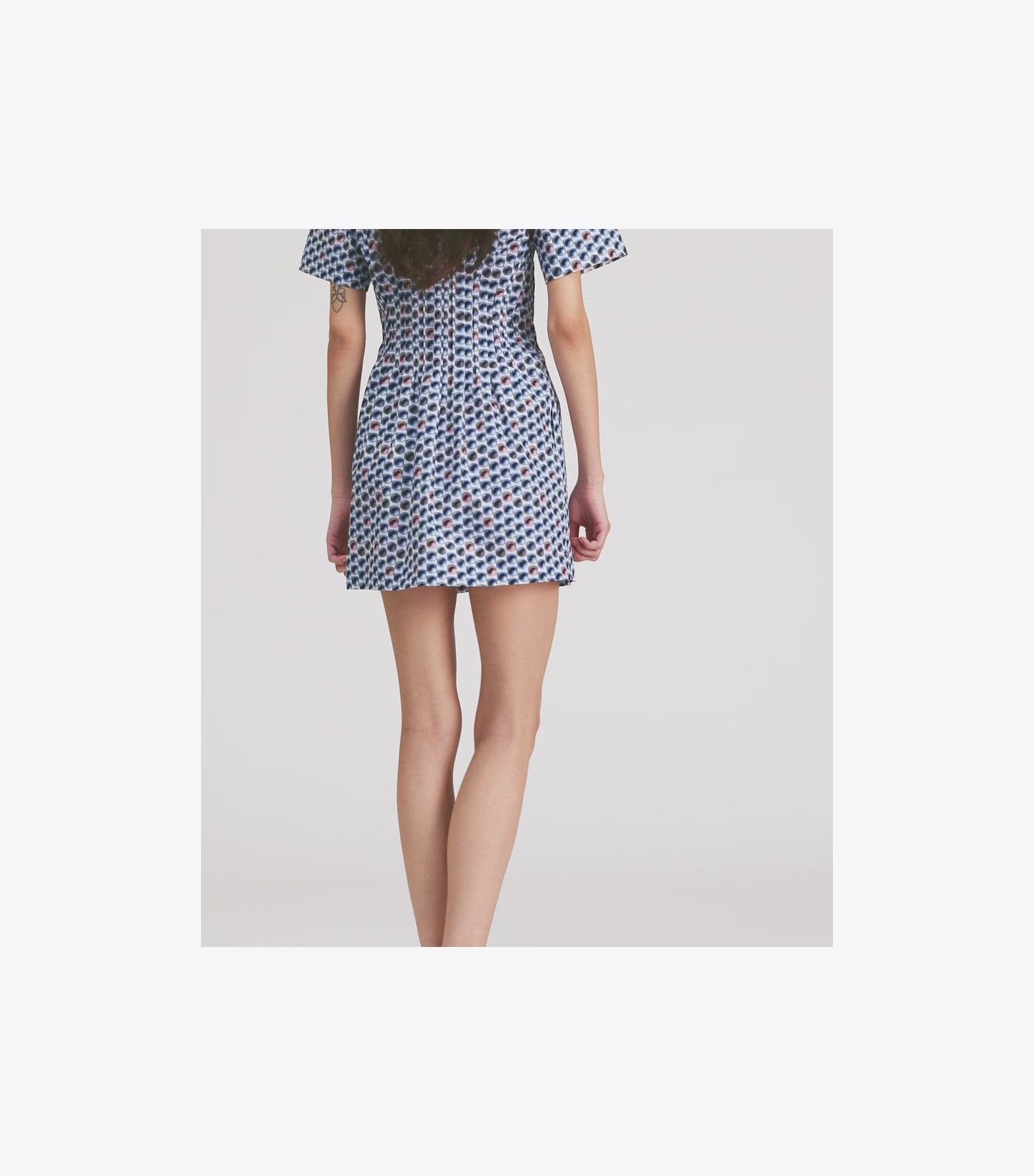 Printed Cotton Poplin Dress