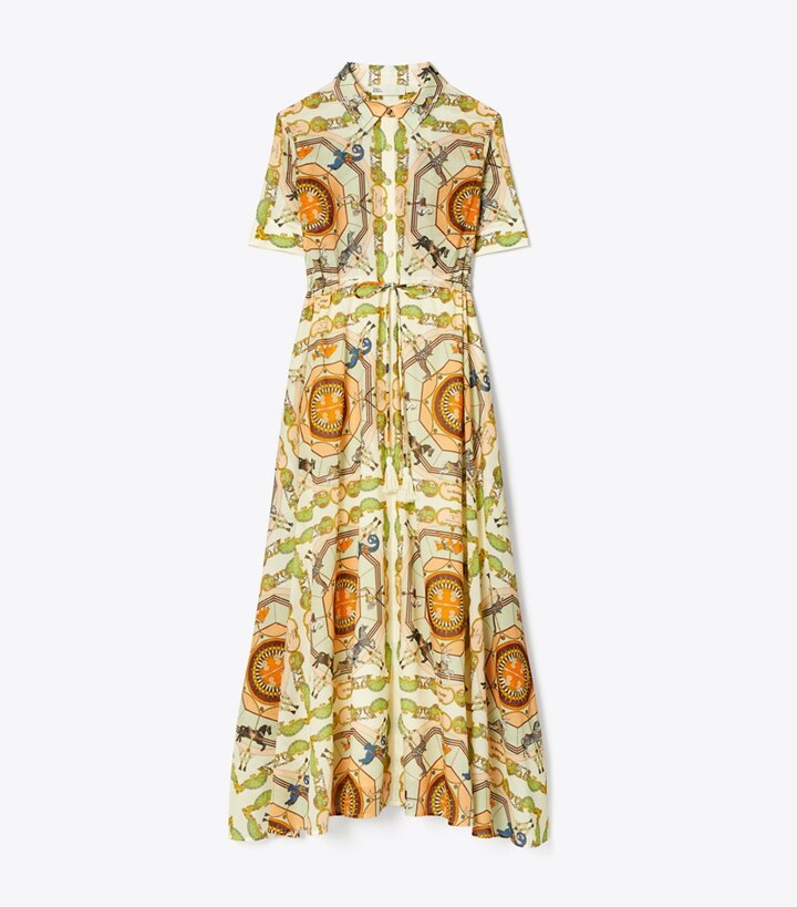 Printed Cotton Shirtdress: Women's Designer Coverups | Tory Burch