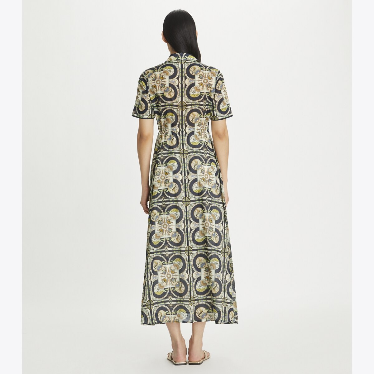 トリーバーチ　花柄ワンピース　PRINTED DRAWSTRING DRESS トリーバーチ花柄ワンピースPRINTED DRAWSTRING DRESS
