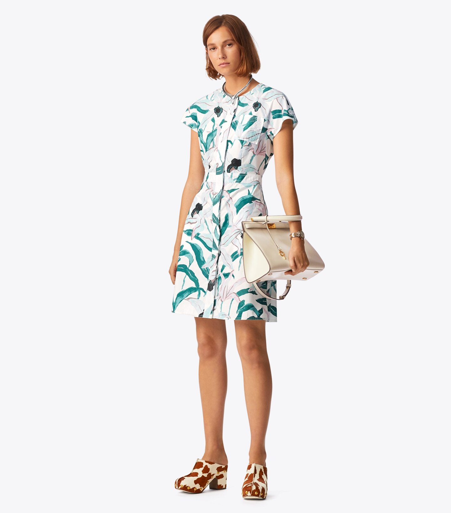 Printed Cotton Shirtdress