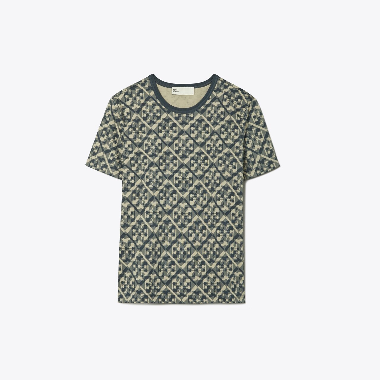 tory burch compass printed t shirt