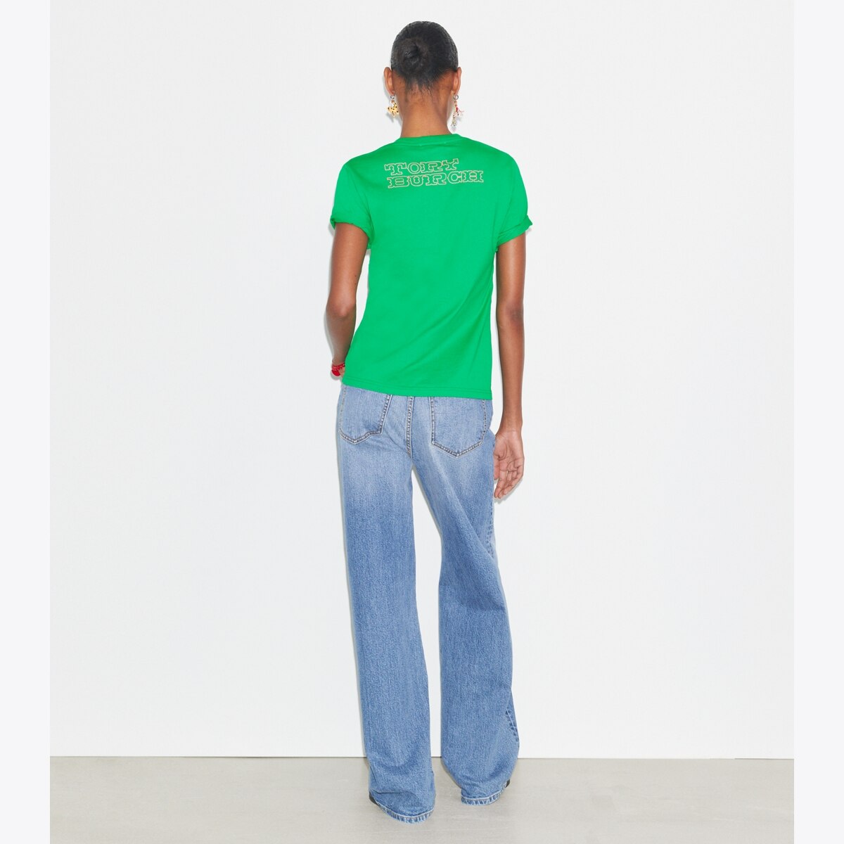 Printed Cotton T-Shirt: Women's Designer Tops | Tory Burch Printed Cotton T-Shirt: Women's Designer Tops | Tory Burch