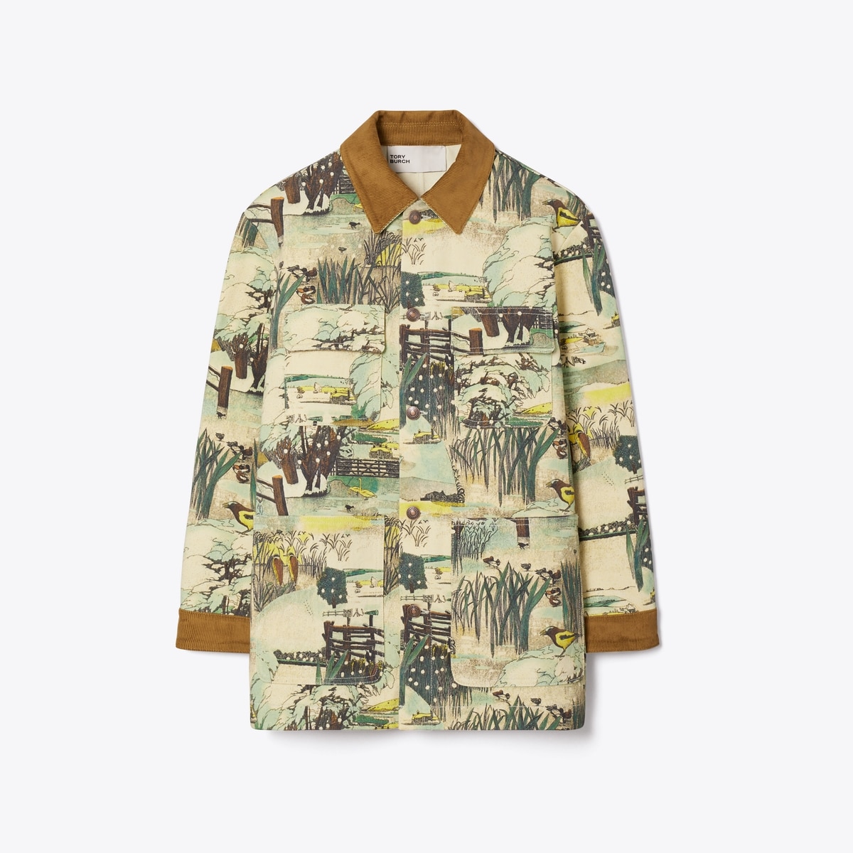 PRINTED DENIM BARN JACKET