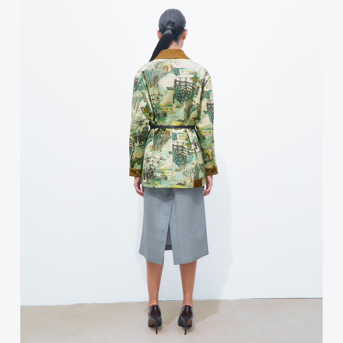 PRINTED DENIM BARN JACKET - thumbnail 4