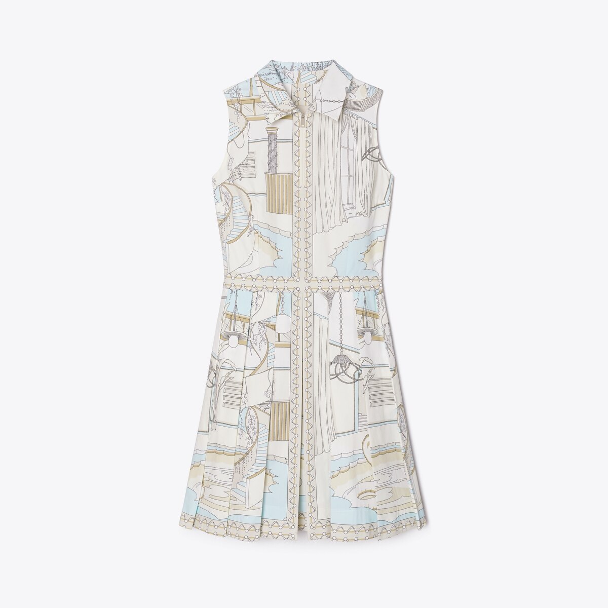 Printed Golf Dress: Women's Clothing | Dresses | Tory Burch EU
