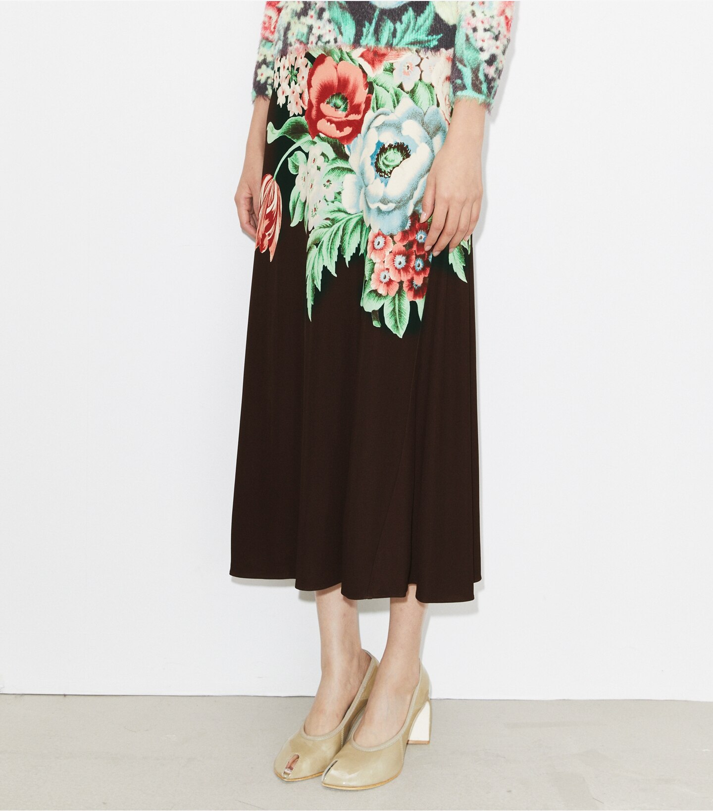 Printed Jersey Skirt