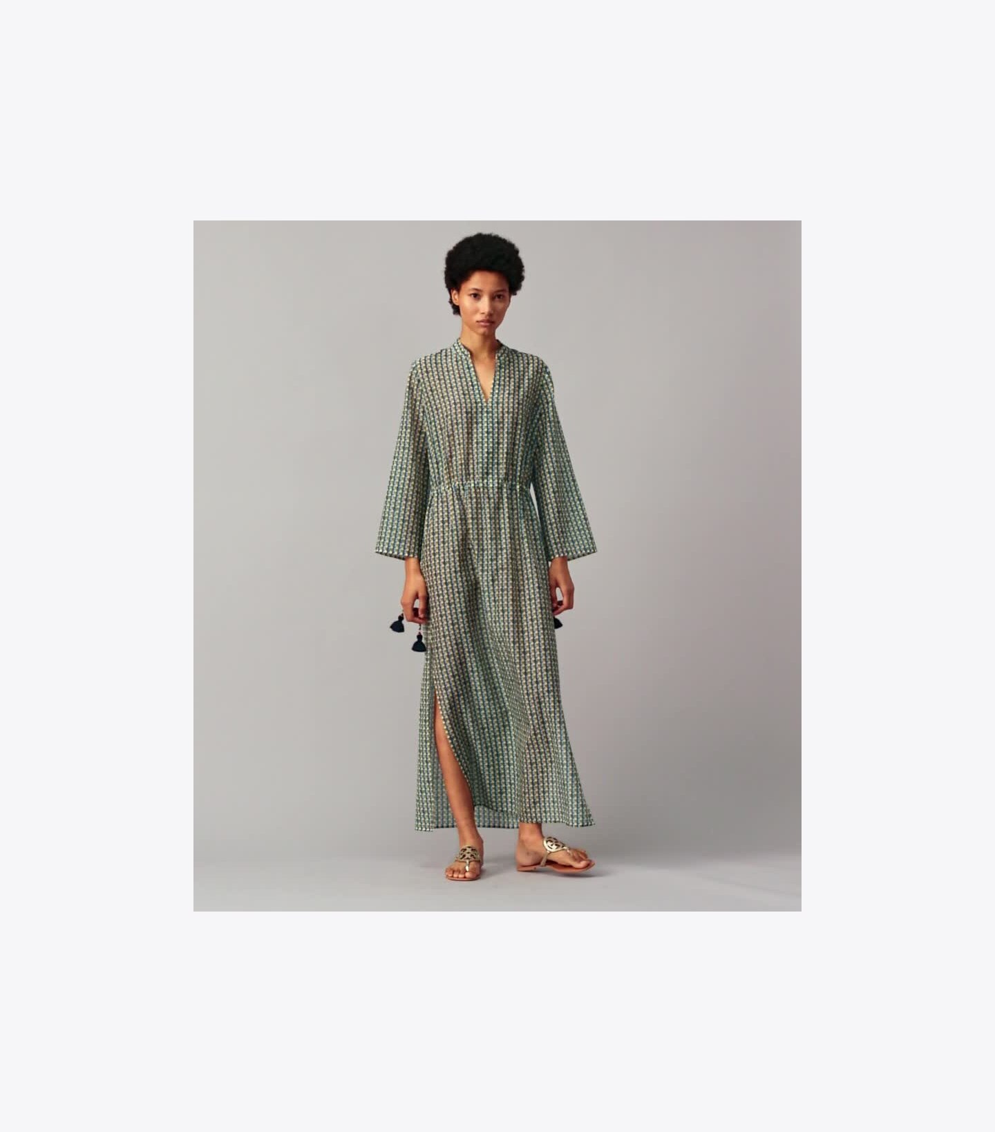 Printed Long Caftan