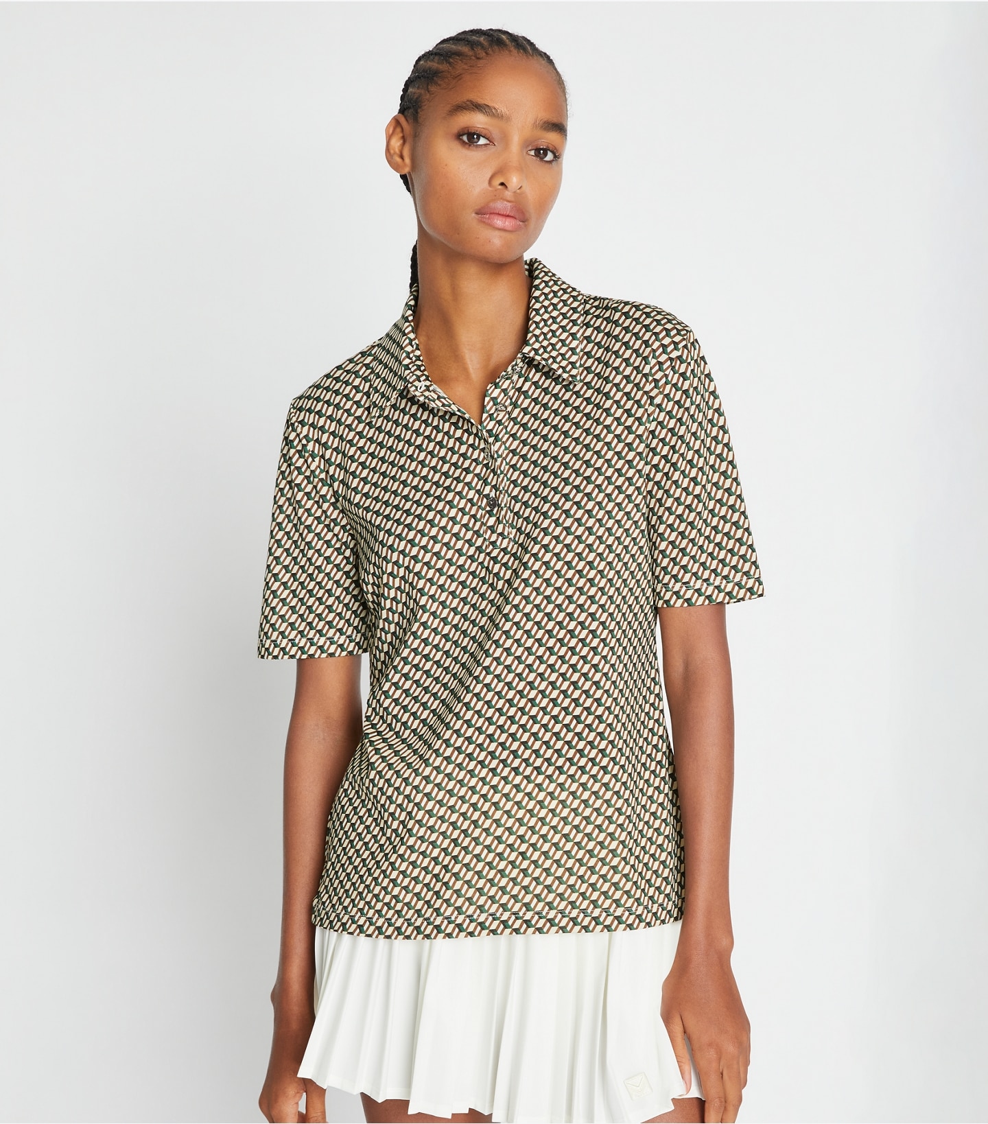 Printed Mercerized Cotton Polo