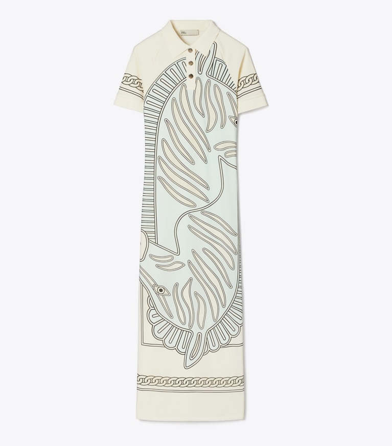 Printed Mesh Polo Dress: Women's Designer Dresses | Tory Sport