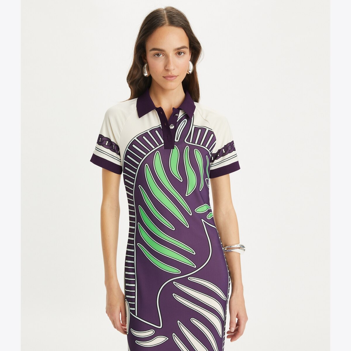 Purple polo dress online