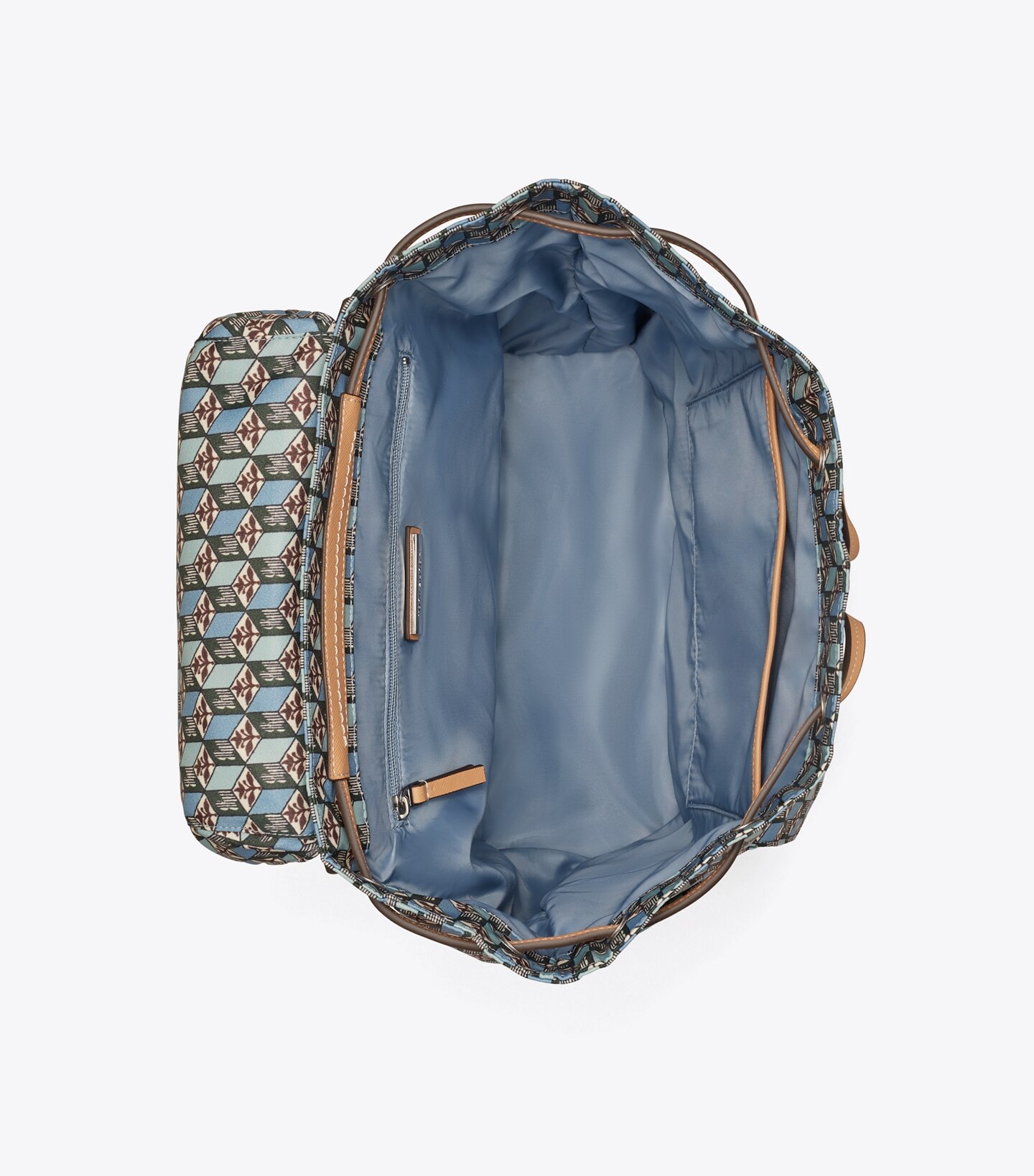 Printed Nylon Flap Backpack