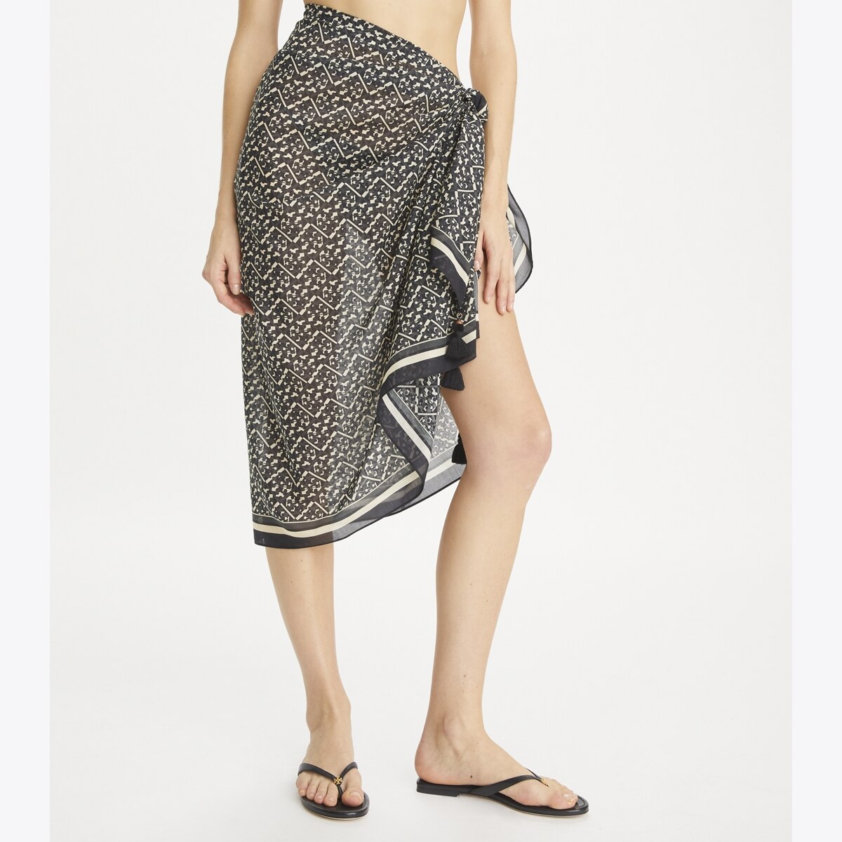 水着・ビーチグッズその他 Tory Burch Pareo In Seta Stampato Pareo in seta stampata: Donna Abbigliamento Mare