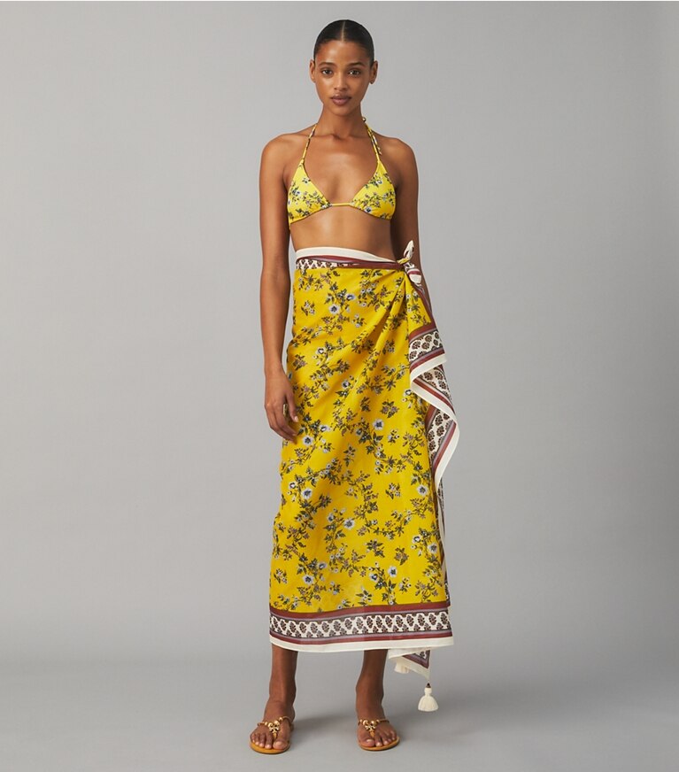 Tory Burch designer coverups Printed Pareo in LYONNAISE FLORAL front