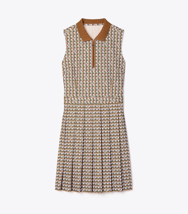 Printed Performance Pleated Golf Dress: Women's Designer Dresses | Tory ...