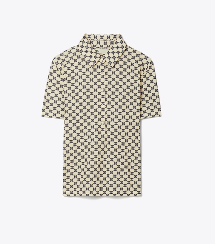 Louis Vuitton White Chain Printed Twill Button Front Shirt XS
