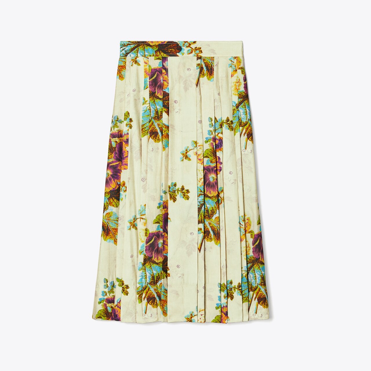 Printed Pleated Viscose Skirt