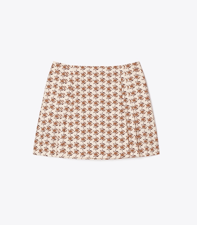 Tory Burch designer bottoms Printed Poplin Skort in Curly Ditsy front