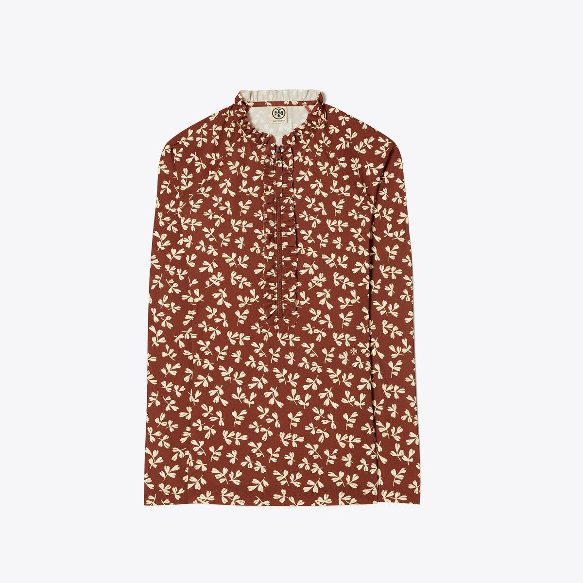 Printed Ruffle Surf Shirt: Women's Designer Coverups | Tory