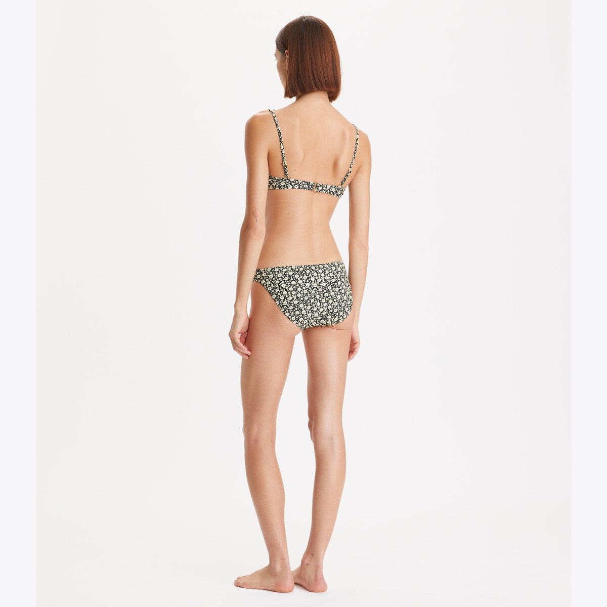 Printed Shirred Underwire Bikini Top: Women's Designer Two
