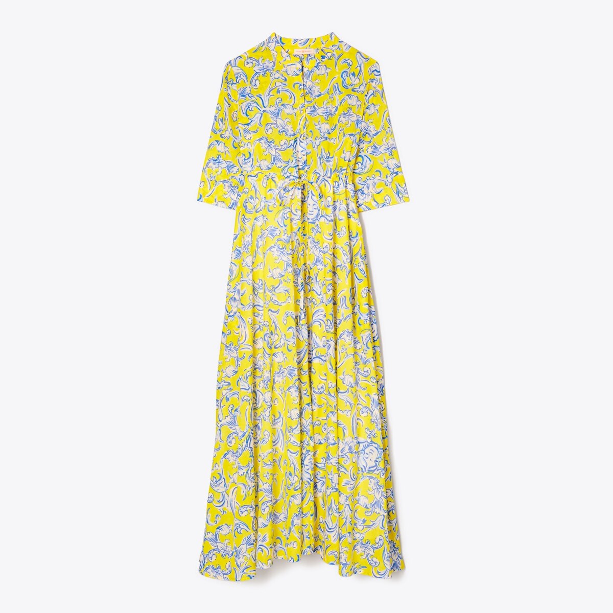 tory burch printed cotton shirt dress