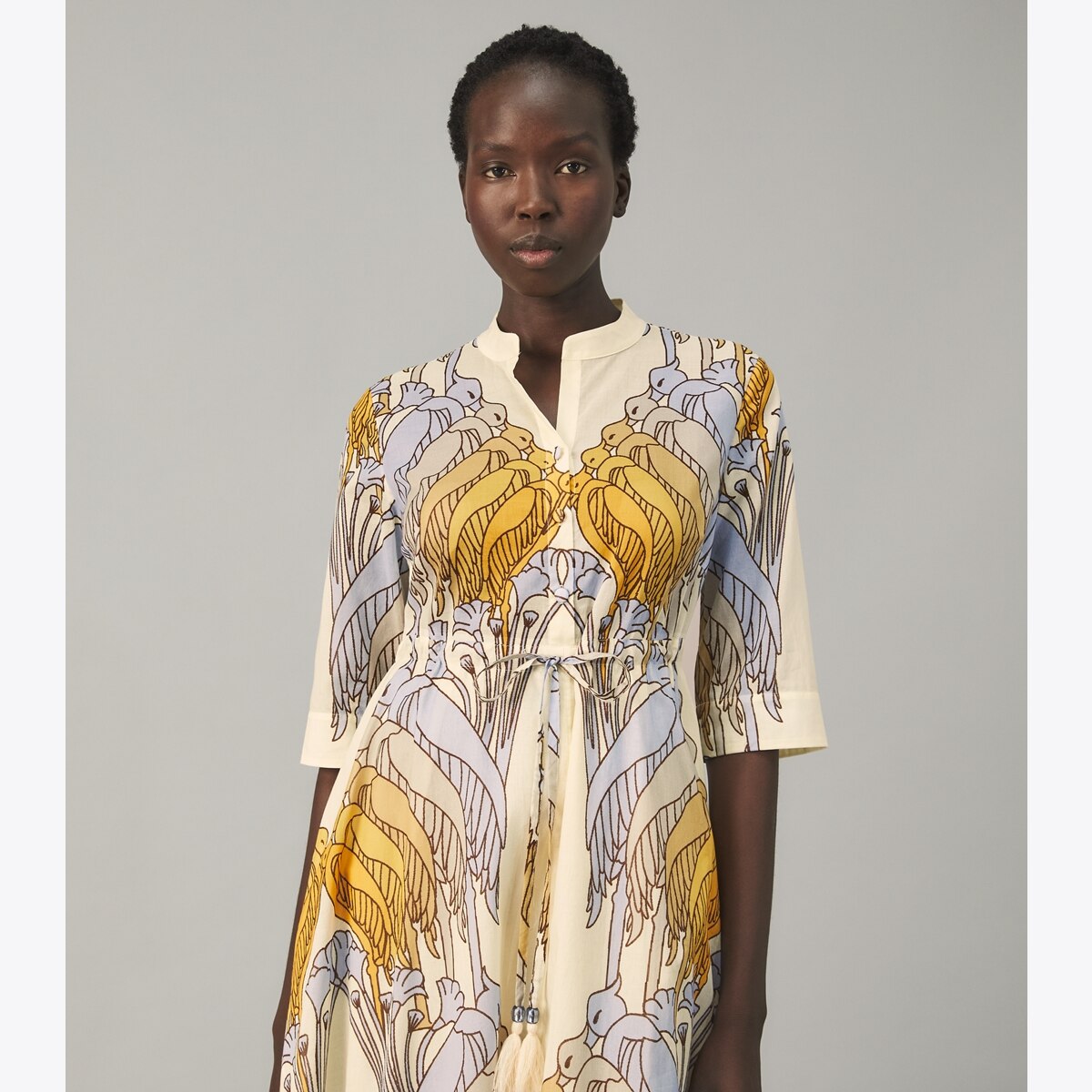 Printed Shirtdress: Women's Designer Coverups | Tory Burch