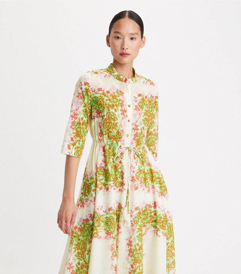 Printed Shirtdress: Women's Designer Coverups | Tory Burch