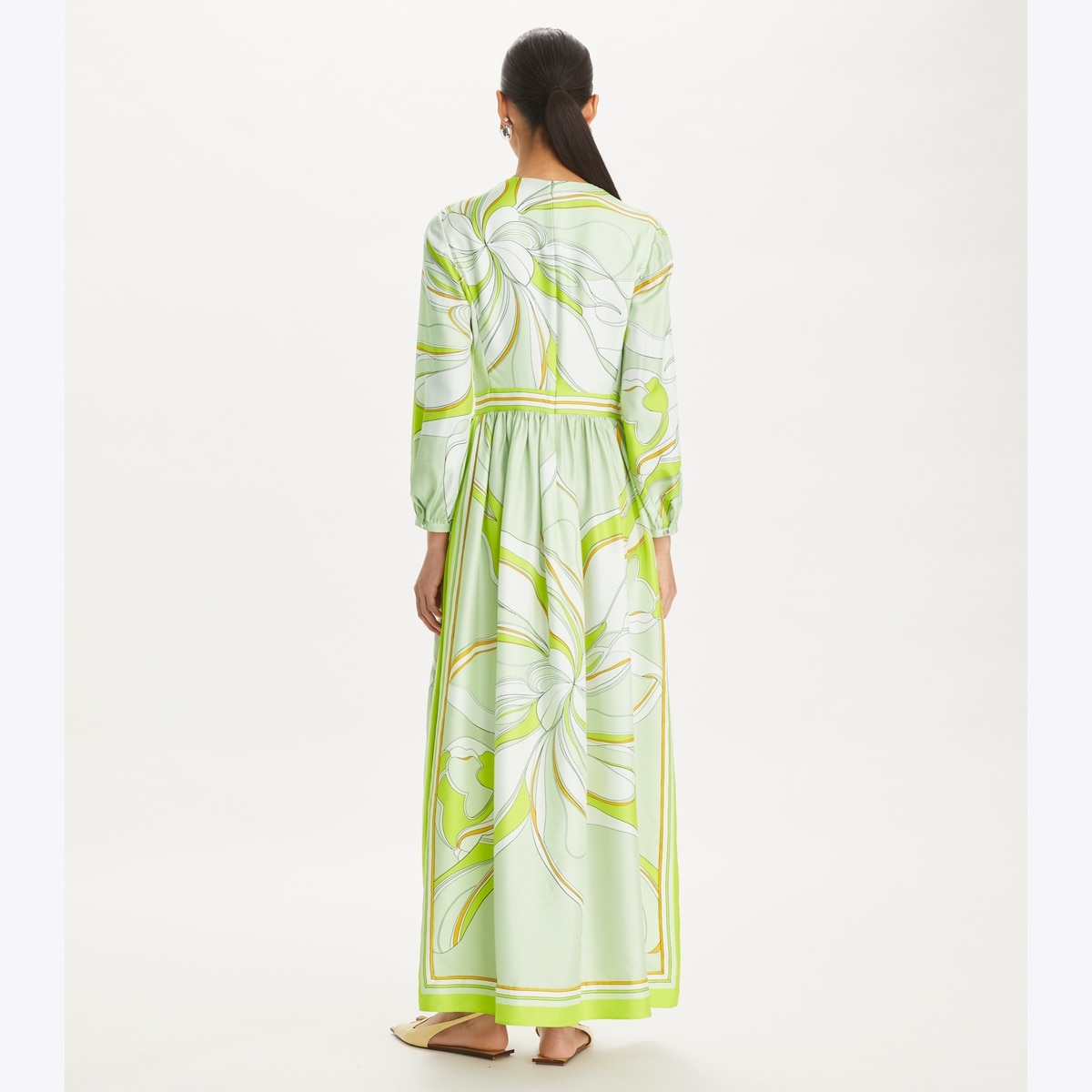Printed Silk Dress: Women's Designer Dresses | Tory Burch